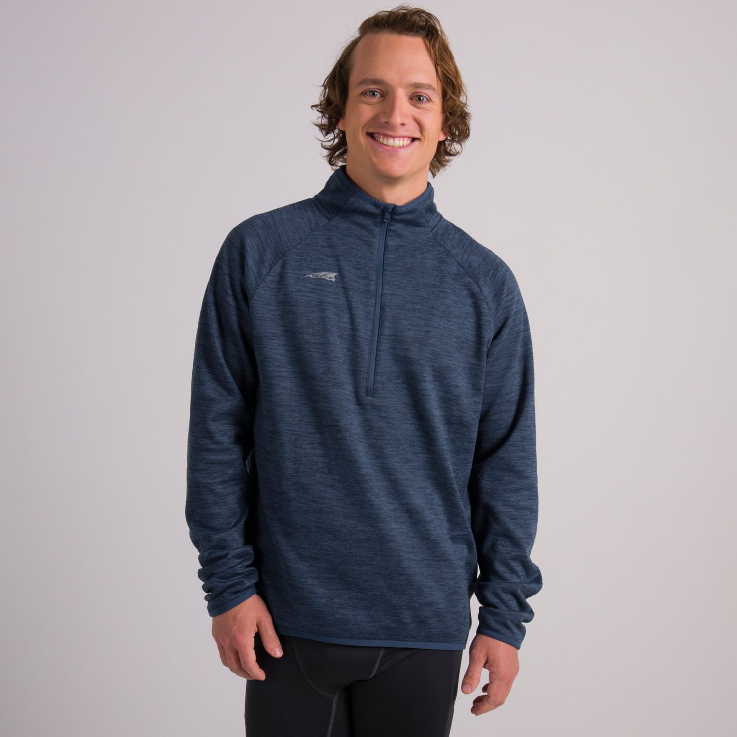 Altra Core 1/2 Zip Men\'s Pullover Blue | South Africa-80631749